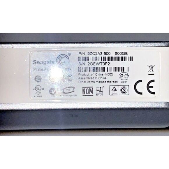 Seagate FreeAgent 1.5TB External Desktop Hard Drive 9ZC2A8-500 Power NO USB - Picture 6 of 9